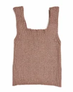 تاپ یقه خشتی بافت زنانه DEFNE - تصویر 2