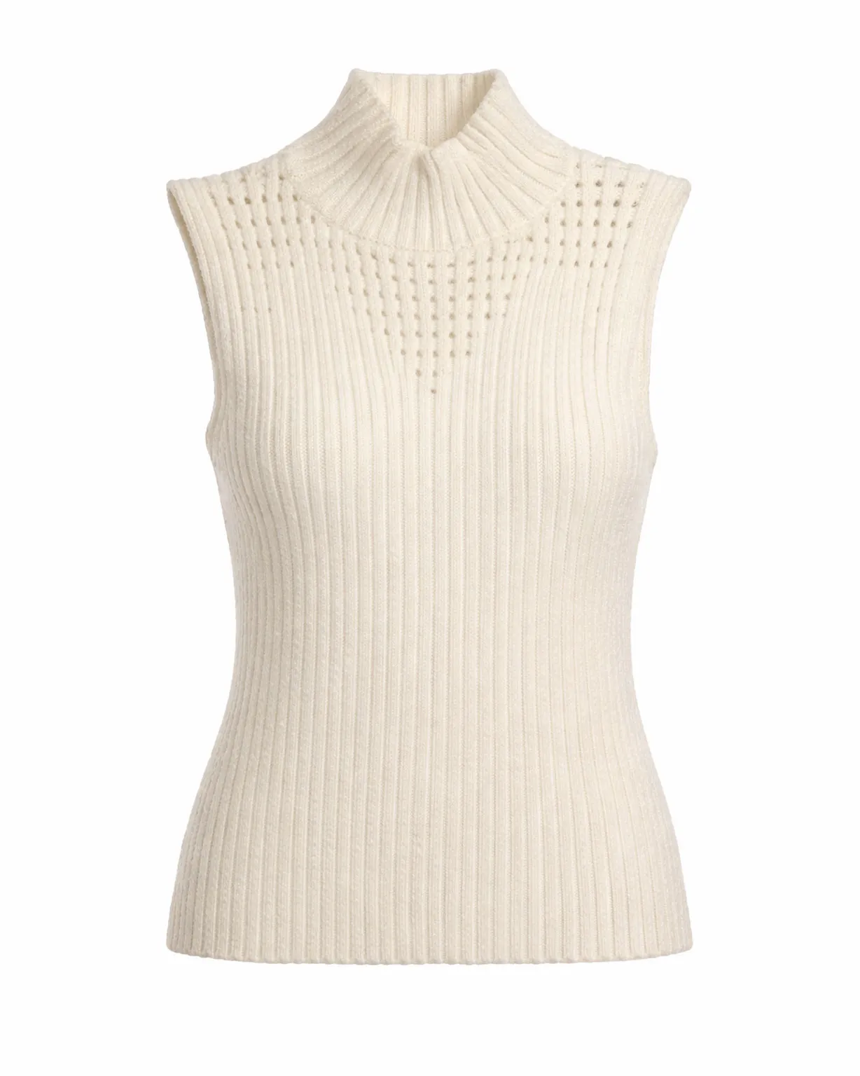 تاپ حلقه‌ای زنانه بافت یقه اسکی DEFNE