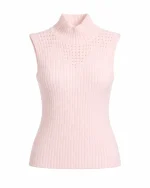 تاپ حلقه‌ای زنانه بافت یقه اسکی DEFNE - تصویر 2