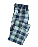 شلوار مردانه راحتی چهارخانه نخ پنبه‌ای نرم و تنفس‌پذیر - طرح 11 - تصویر 2