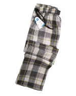 شلوار مردانه راحتی چهارخانه نخ پنبه‌ای نرم و تنفس‌پذیر - طرح 20 - تصویر 3