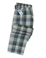 شلوار مردانه راحتی چهارخانه نخ پنبه‌ای نرم و تنفس‌پذیر - طرح 16 - تصویر 3