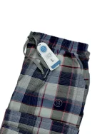 شلوار مردانه راحتی چهارخانه نخ پنبه‌ای نرم و تنفس‌پذیر - طرح 18 - تصویر 2