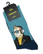 جوراب ساق بلند مردانه طرح تن تن 2