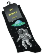 جوراب ساق بلند مردانه طرح فضانورد