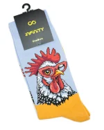 جوراب ساق بلند مردانه طرح خروس - تصویر 2