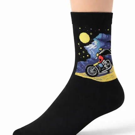 جوراب ساق بلند طرح دار