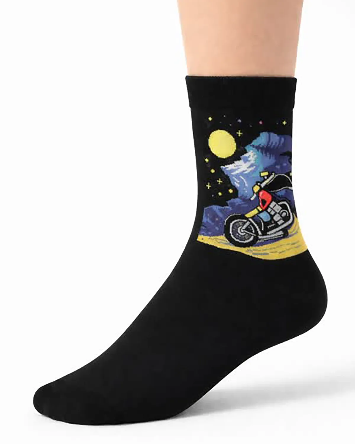 جوراب ساق بلند طرح دار