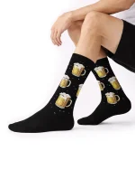 جوراب ساق بلند مردانه طرح آبجو