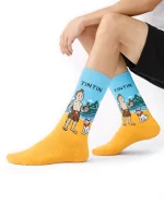 جوراب ساق بلند مردانه طرح تن تن