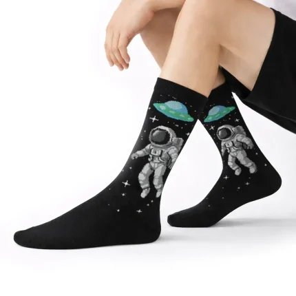 جوراب ساق بلند مردانه طرذح فضانورد