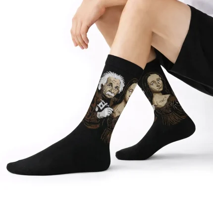 جوراب ساق بلند مردانه طرح مونالیزا