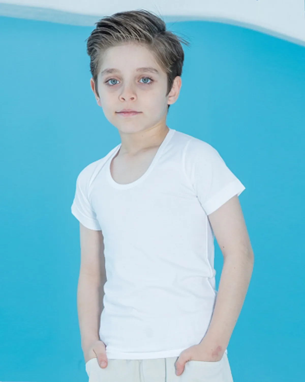 زیرپوش نیم آستین پسرانه