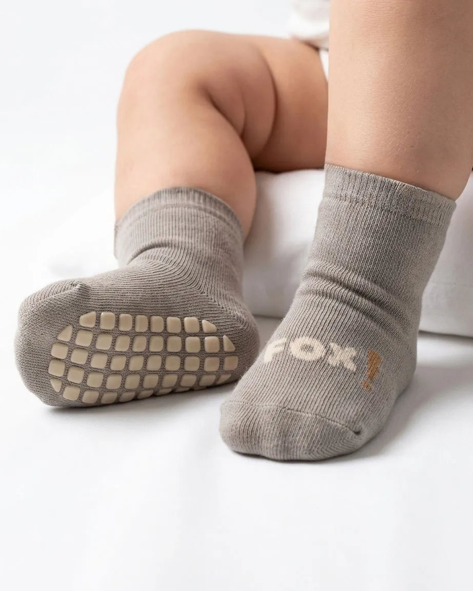 جوراب نیم ساق استوپردار (ترمزگیر) طرح fox