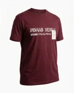 تیشرت مردانه آستین کوتاه مدل NOMAD REBELS رنگ زرشکی