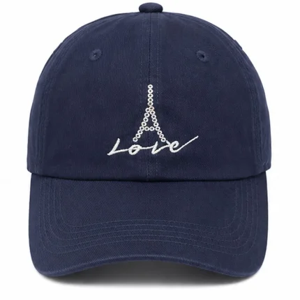 کلاه کپ سورمه‌ای طرح ایفل (مدل Love Paris)