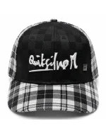 کلاه کپ مردانه Quiksilver طرح چهارخانه (مشکی و سفید)