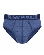 شورت مردانه اسلیپ طرح هندسی برند KENN PAUL - آبی