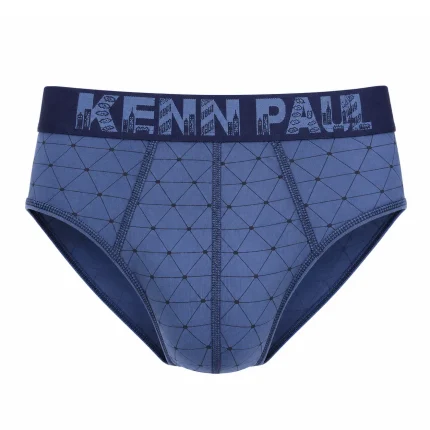 شورت مردانه اسلیپ طرح هندسی برند KENN PAUL - آبی