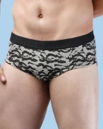 پک دو عددی شورت اسلیپ مردانه طرح ارتشی با کش ژاکارد اسپورت - تصویر 3