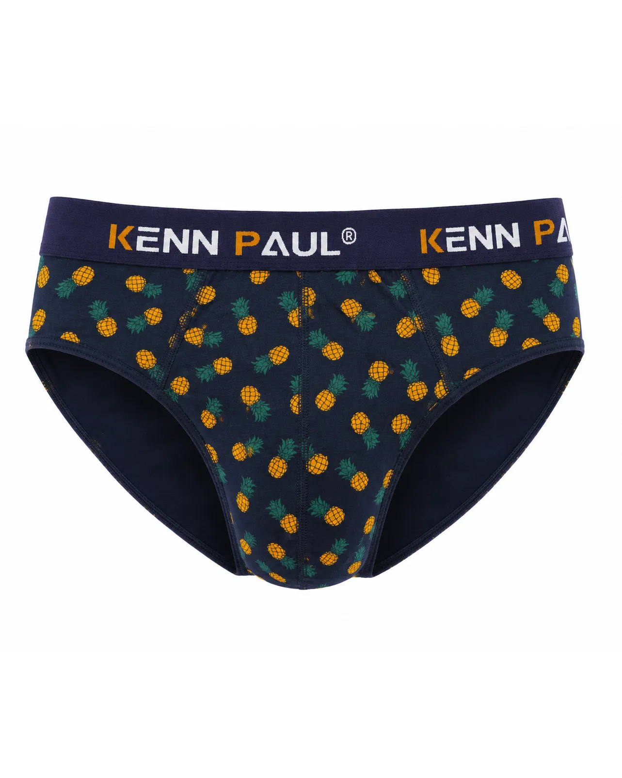 شورت مردانه اسلیپ طرح آناناس KENN PAUL - رنگ سرمه‌ای
