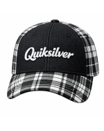 کلاه کپ مردانه Quiksilver طرح چهارخانه (مشکی و سفید) - تصویر 3