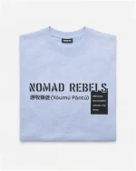 تیشرت مردانه آستین کوتاه مدل NOMAD REBELS رنگ آبی روشن - تصویر 3