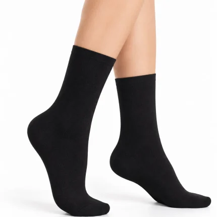 جوراب ساق‌دار زنانه مشکی پنبه‌ای Family Socks سایز 36 تا 41